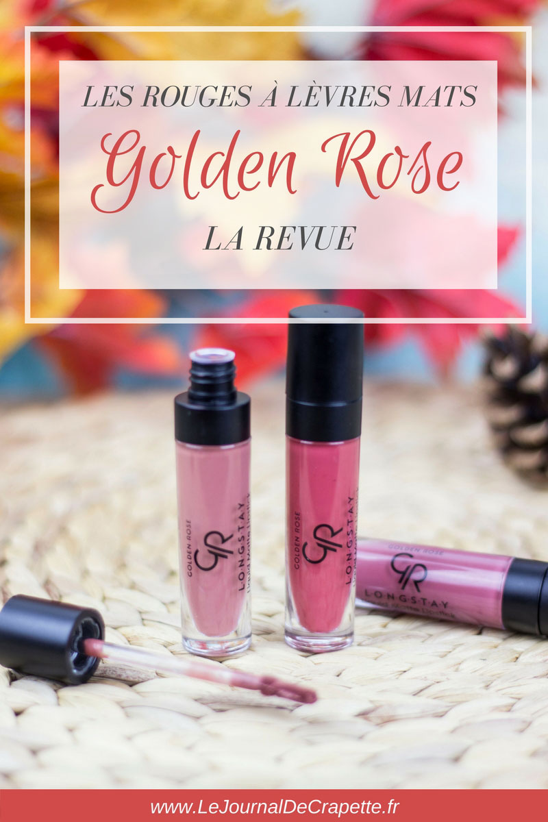 golden-rose-rouge-levres-liquide #goldenrose #lipstick #mattelipstick