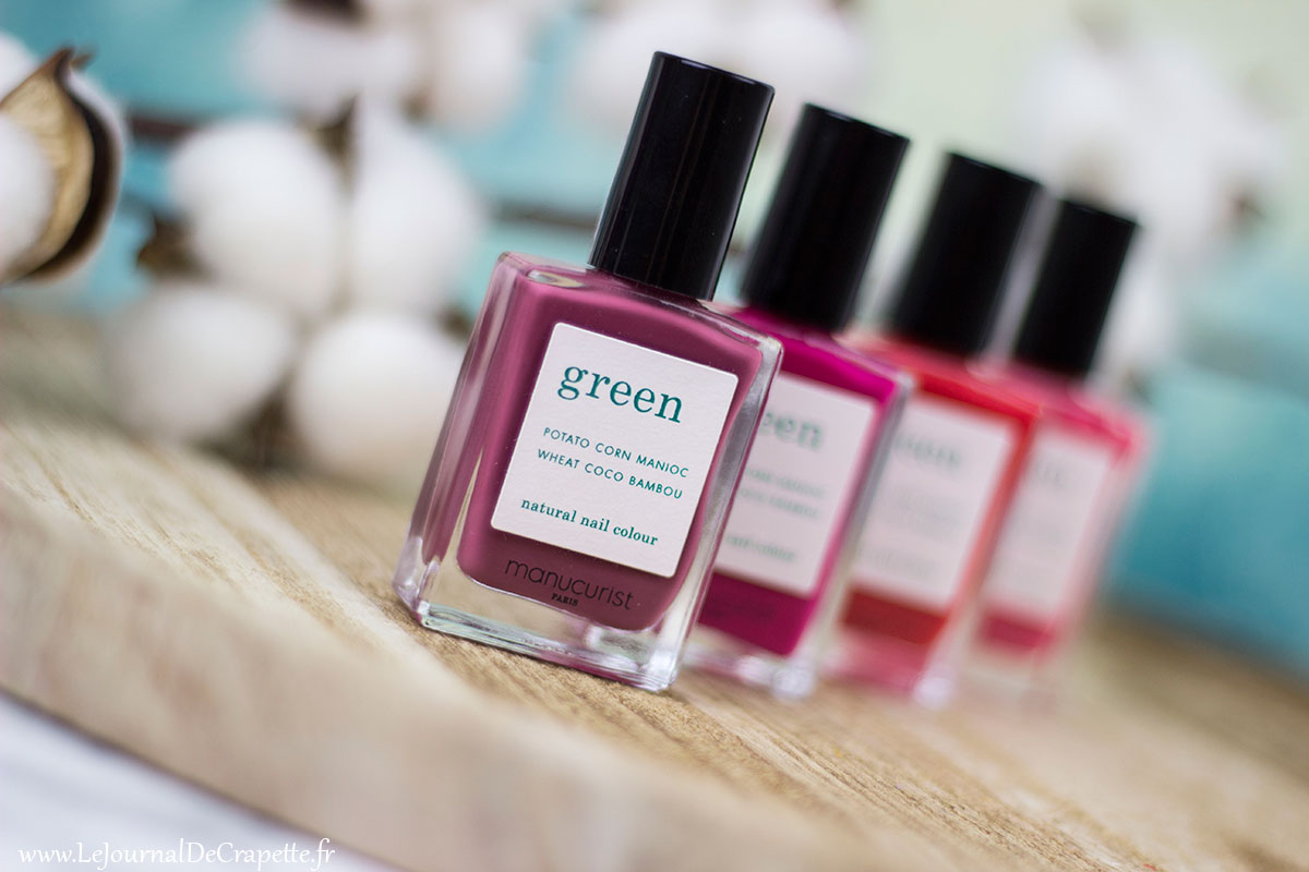 les vernis naturels de la gamme Green de Manucurist