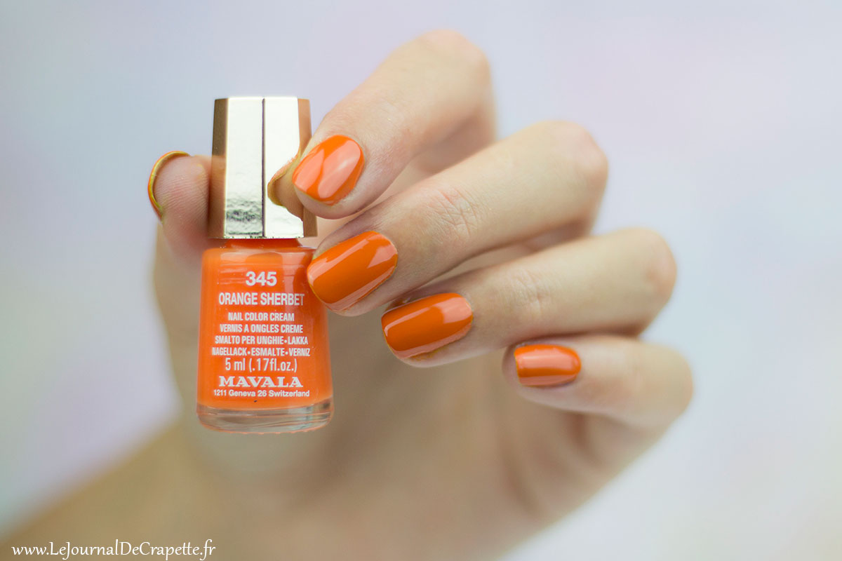 Orange Sherbet Mavala 345 swatch