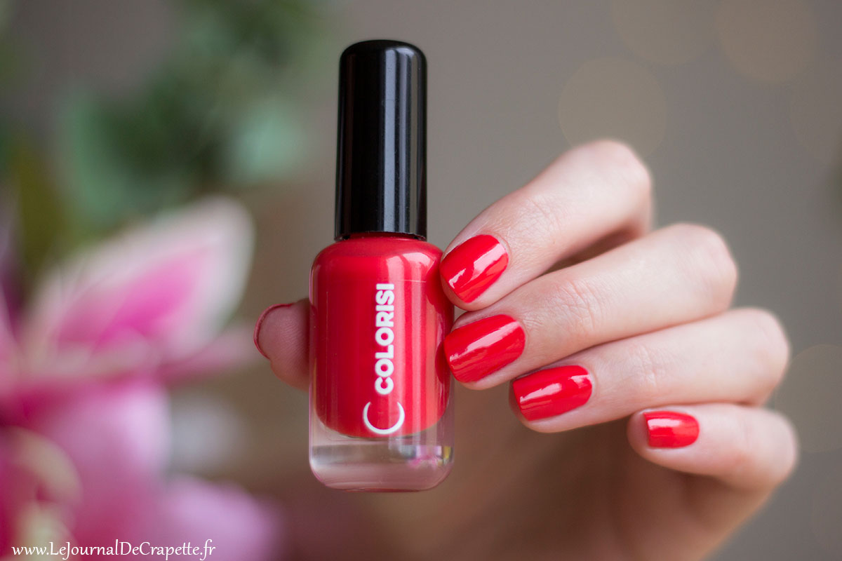 vernis naturel Colorisi Rouge corail