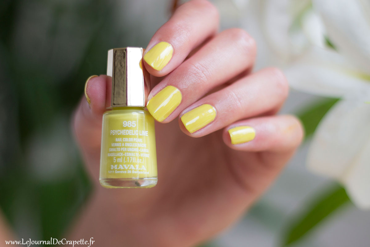 Mavala vernis Psychedelic Lime swatch