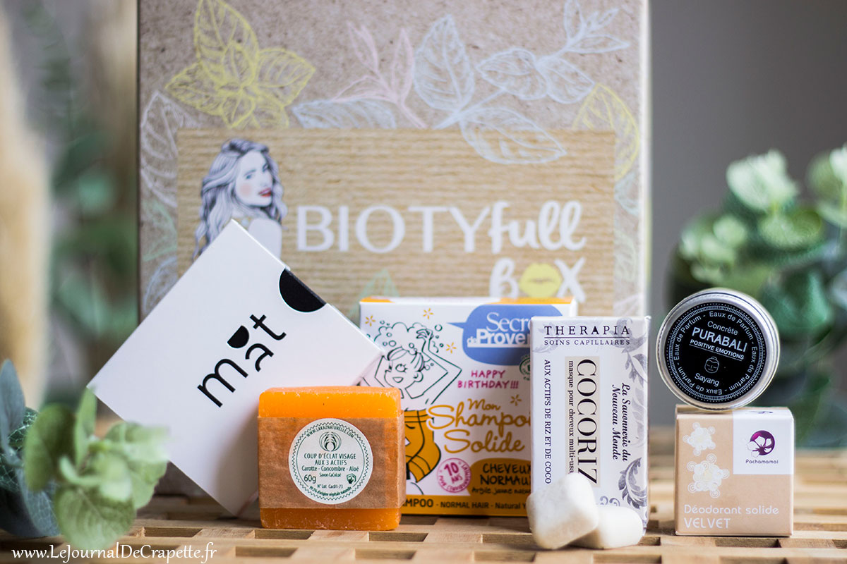 biotyfull box octobre 2019 contenu