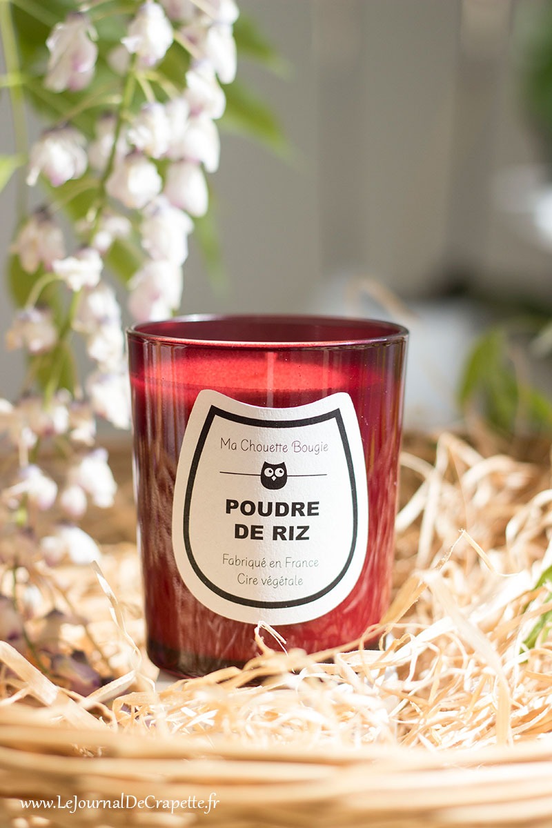 poudre de riz bougie Ma Chouette bougie