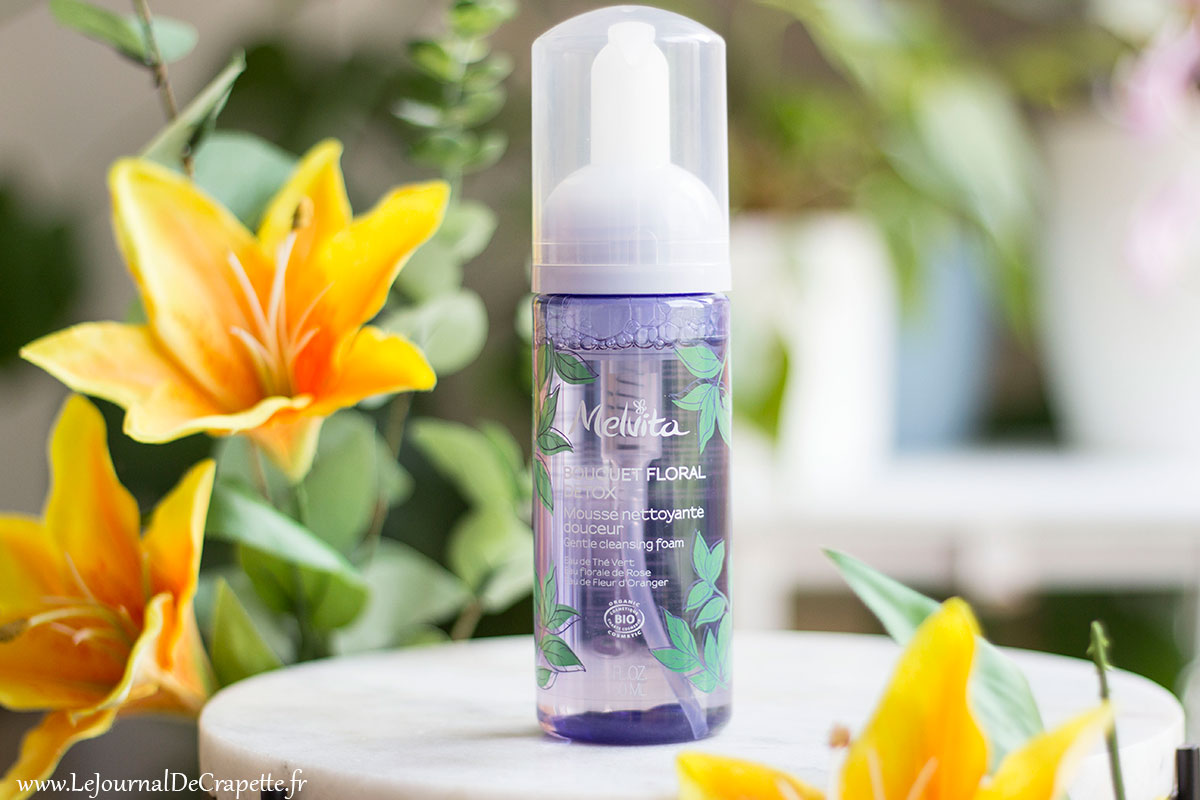 nettoyant moussant bouquet floral detox melvita