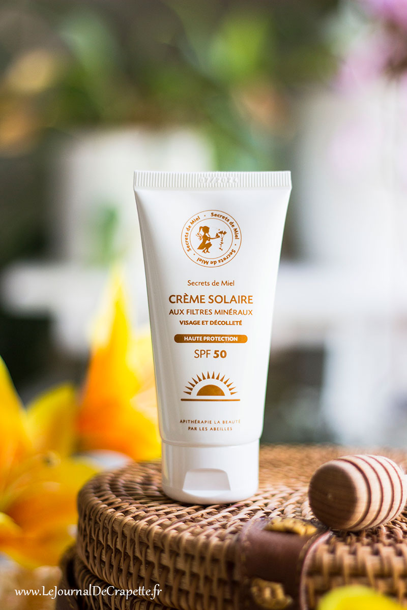 creme solaire secrets de miel