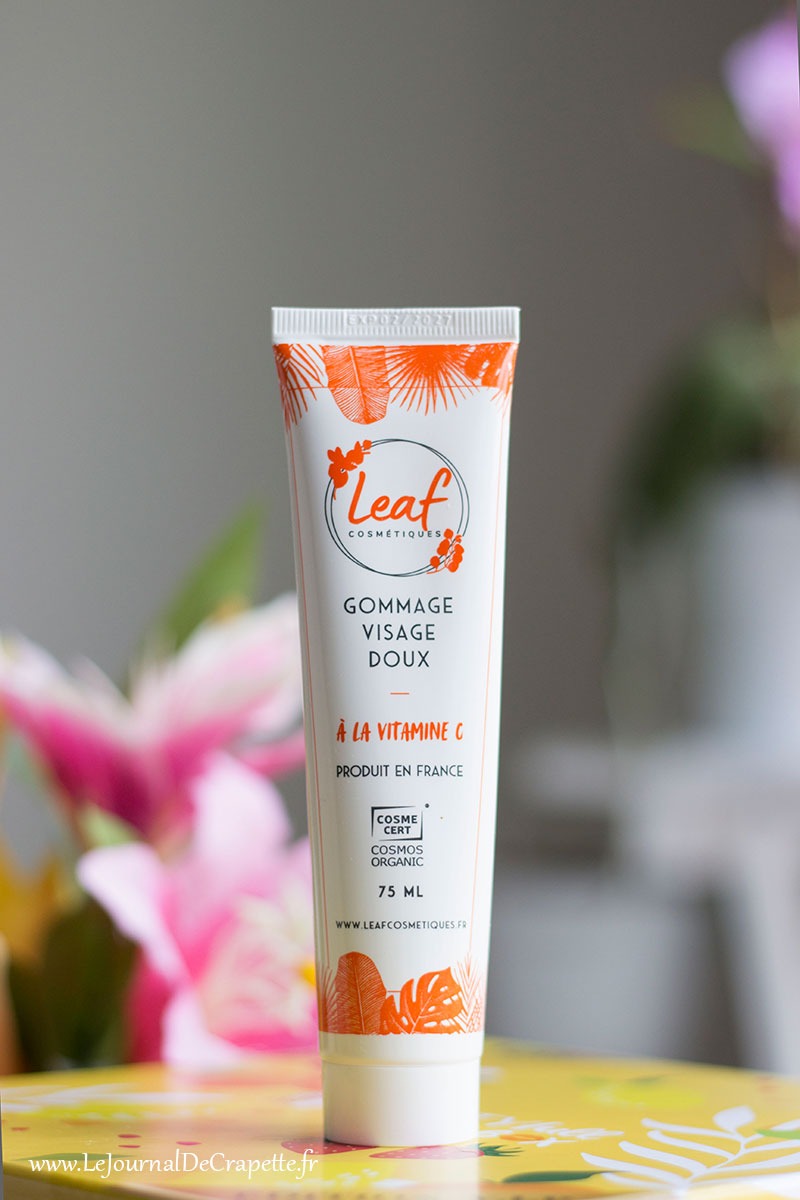 Le gommage visage doux Leaf Cosmetiques 