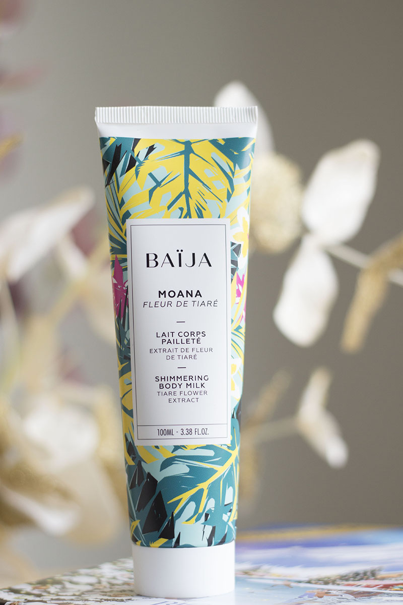 Lait corps pailleté Moana de Baïja 